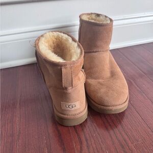 UGG Chestnut Sheepskin Ankle Boots